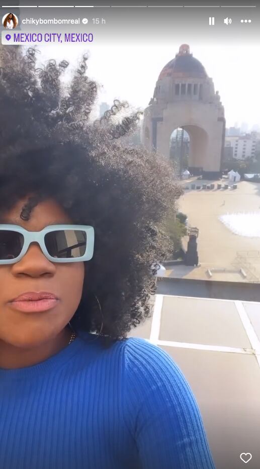 La influencer Chiky Bombom en la CDMX.