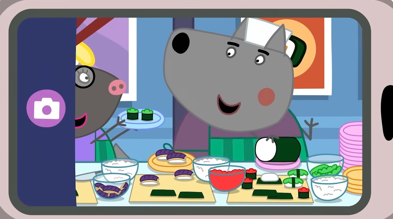 Peppa Pig por Día Internacional del Sushi