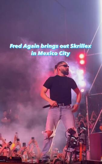 Fred Again en México sí cumplió y se trajo a Skrillex para su concierto gratis