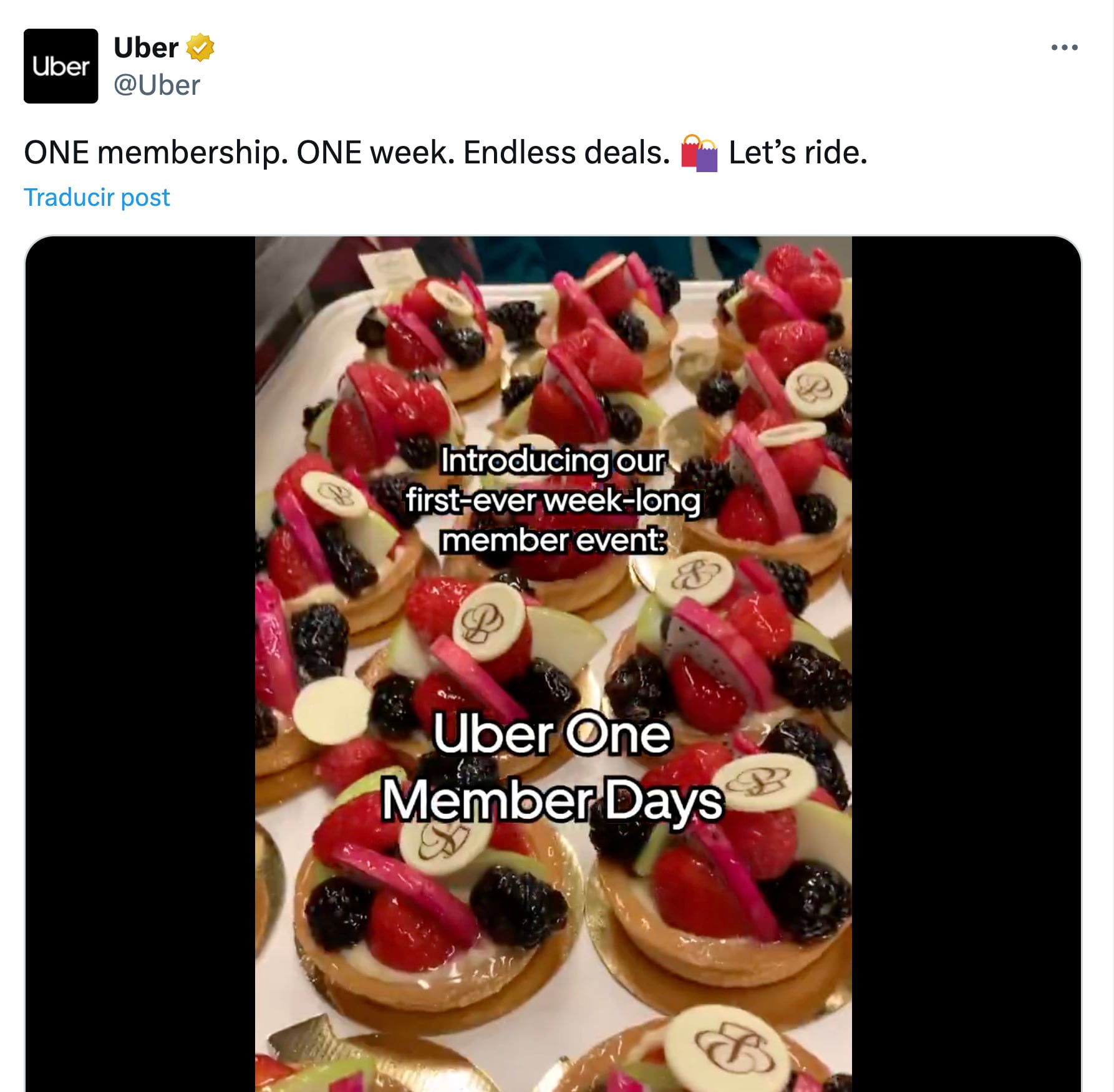 Uber One Member Days