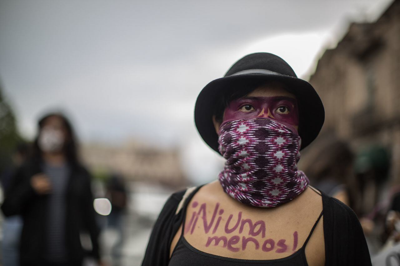 Protesta contra la violencia hacia las mujeres en México