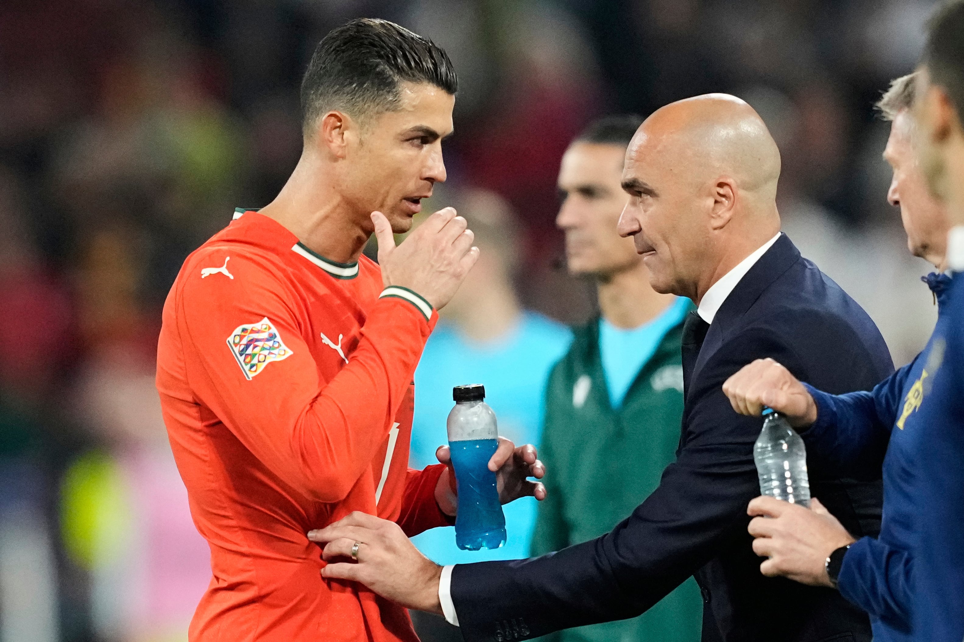 Cristiano Ronaldo y Roberto Martínez en la selección de Portugal.