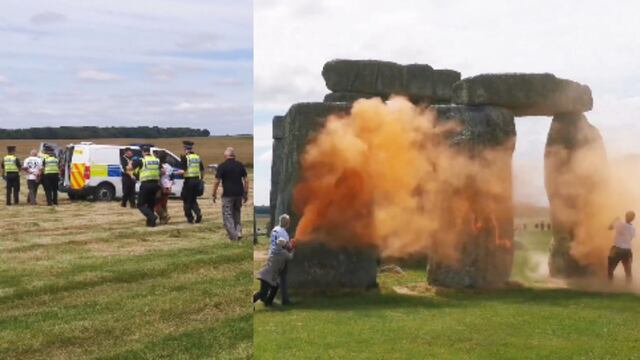 Protesta en Stonehenge