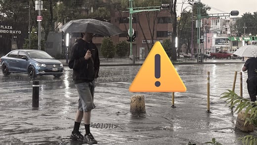 Activan alerta naranja por lluvias intensas y granizo en 6 alcaldías de CDMX