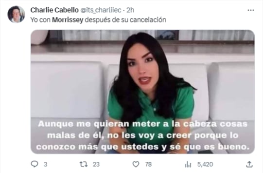 Memes porque Morrissey pospuso concierto en el Palacio de los Deportes