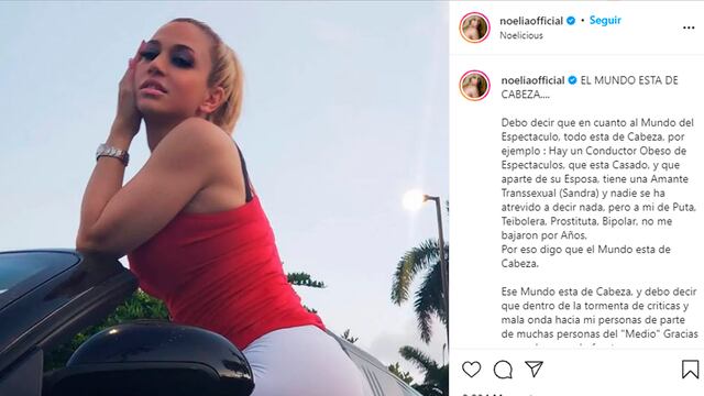 Noelia arremete contra conductor