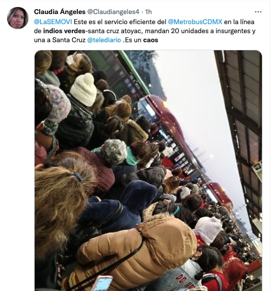 Caos en Indios Verdes