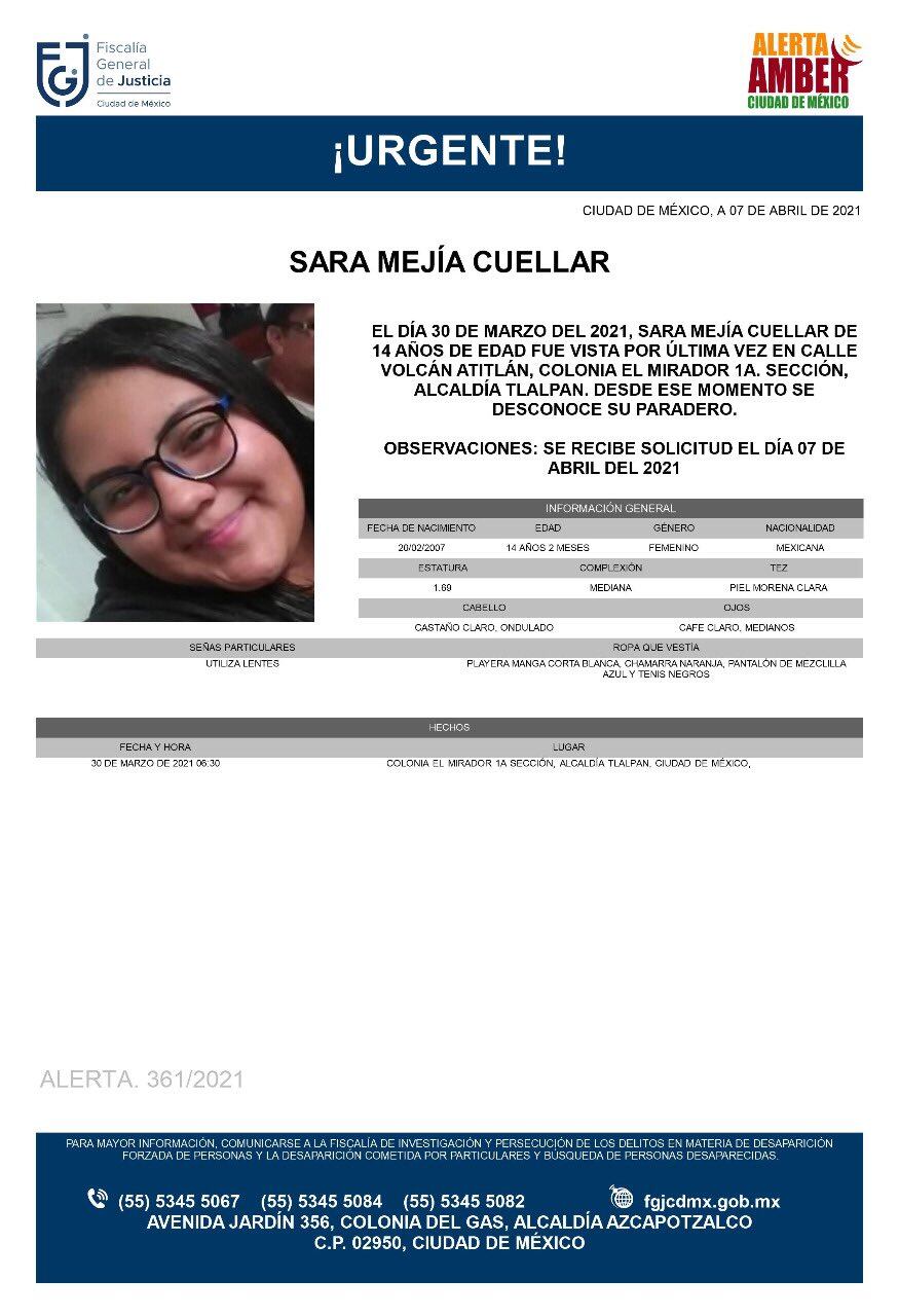Ficha de búsqueda de Sara