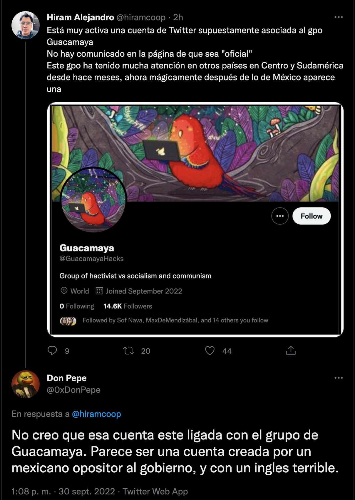 Guacamaya Hackers abre cuenta de Twitter y amenaza al gobierno de AMLO con un polémico mensaje