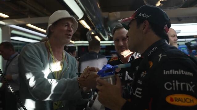 Brad Pitt y Checo Pérez en película F1