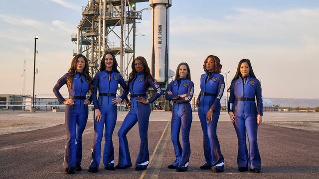 Katy Perry y tripulación: Blue Origin