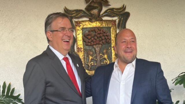 Marcelo Ebrard vio con salud a Enrique Alfaro antes de ser hospitalizado este viernes 31 de marzo