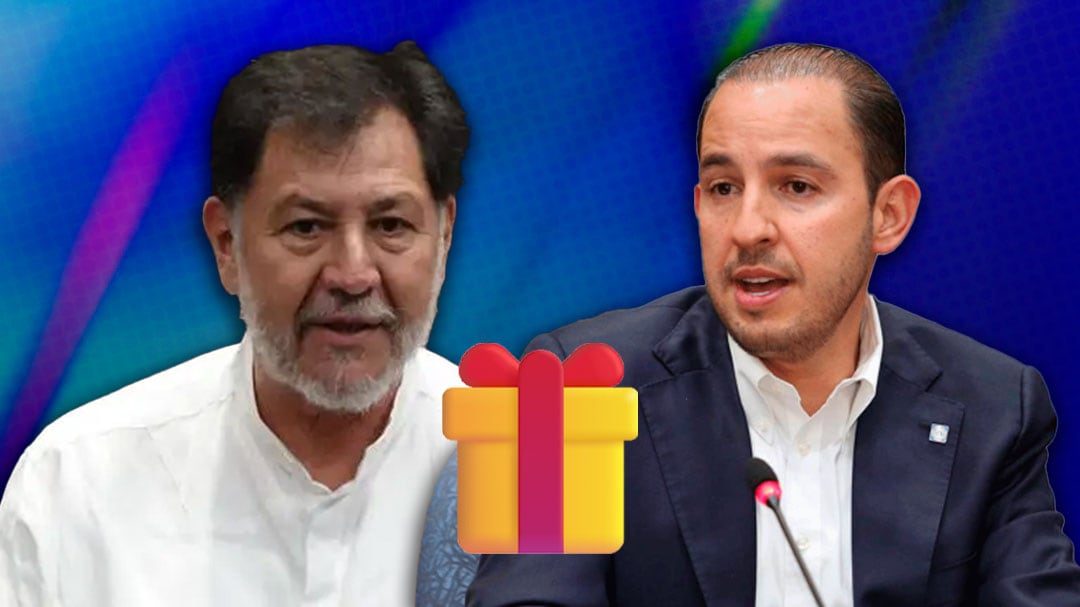 El regalo que Marko Cortés ya no recibió de manos de Gerardo Fernández Noroña