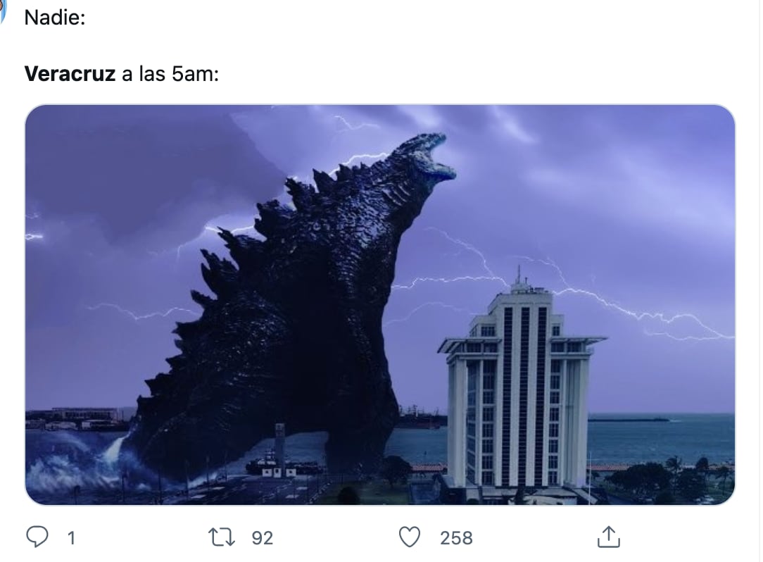 Meme sobre sismo en Veracruz