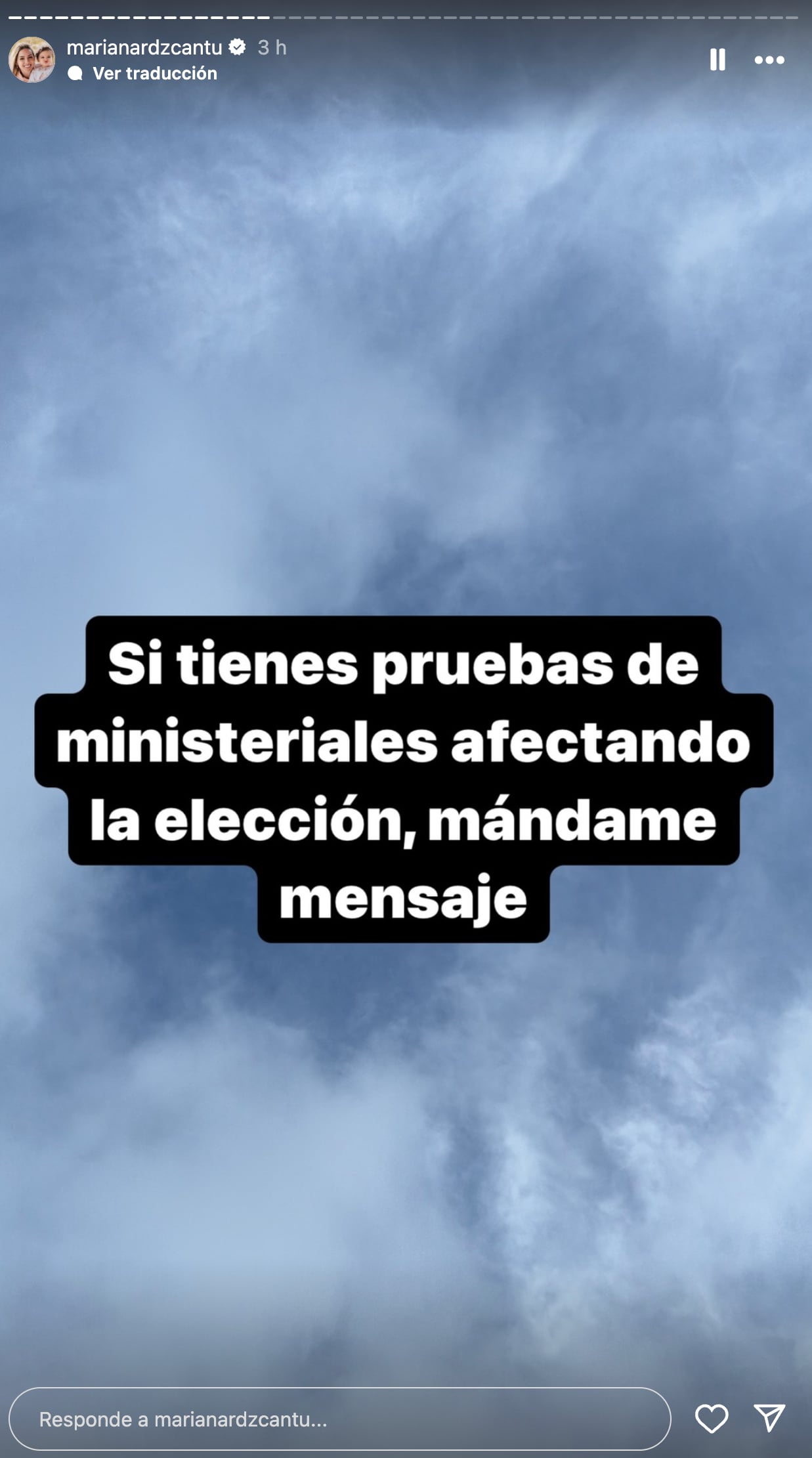 Mariana Rodríguez advierte que nadie le va a robar las elecciones en Monterrey