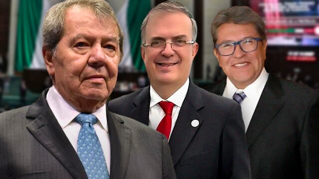 Porfirio Muñoz Ledo, Marcelo Ebrard y Ricardo Monreal