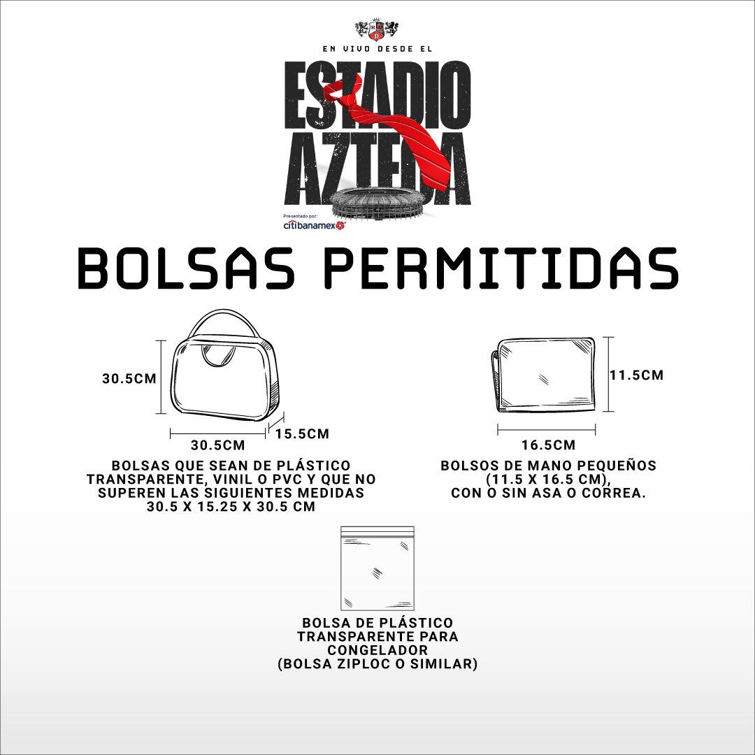 Bolsas permitidas concierto RBD Estadio Azteca