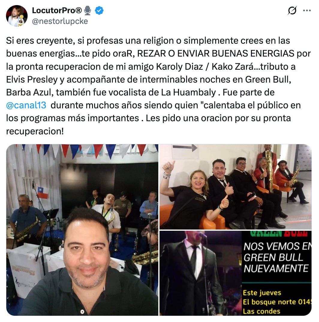 Karoly Díaz, actor de doblaje, muere a los 55 años de edad