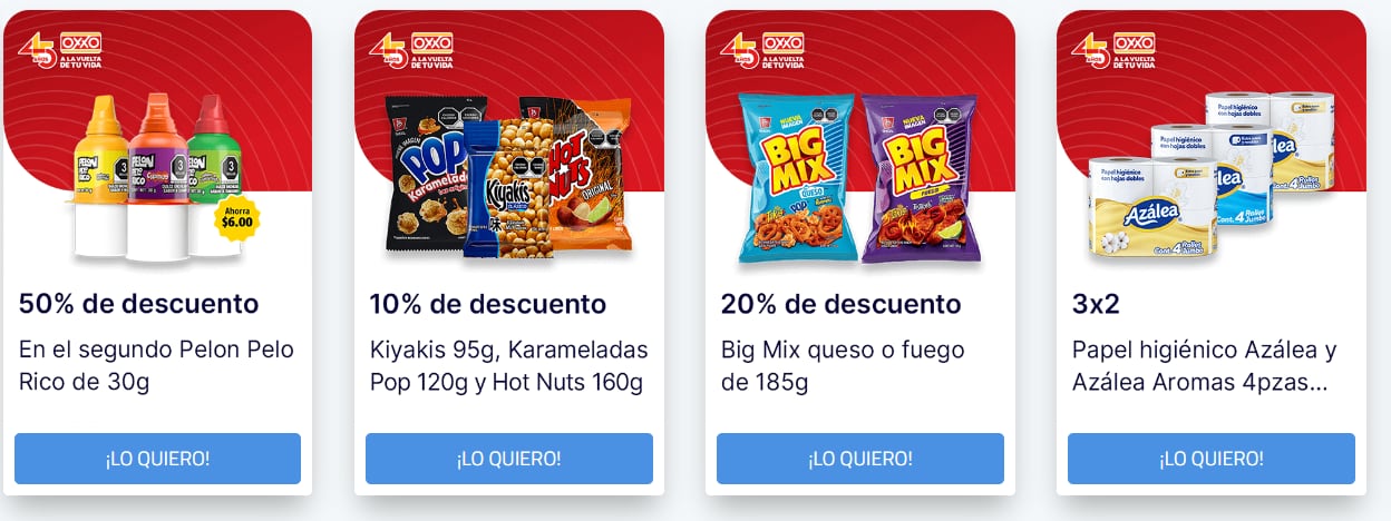 Cupones Oxxo 2x1 y 3x2:
