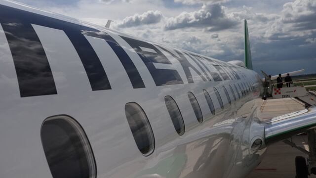 Avión de la aerolínea Mexicana de Aviación