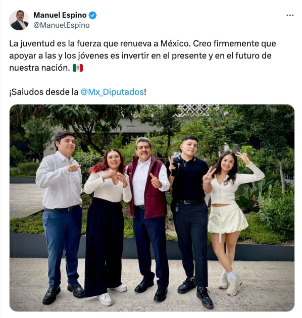 Manuel Espino estuvo en la Cámara de Diputados previo a sufrir derrame cerebral