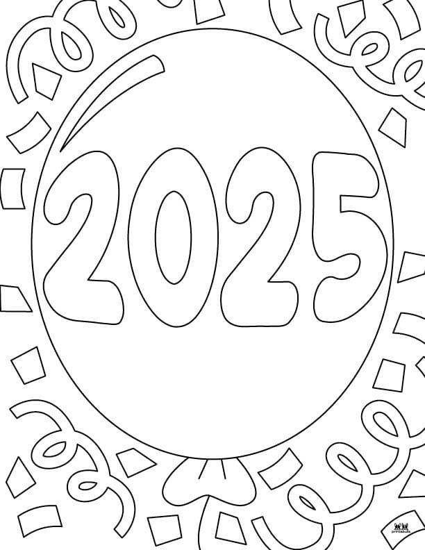 Dibujos de Año Nuevo 2025