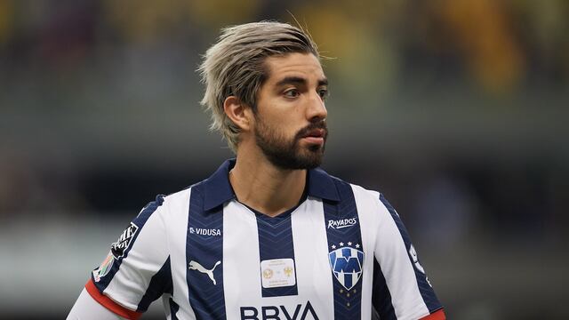Pizarro en un partido con Rayados