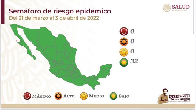 Semáforo 21 de marzo al 3 de abril