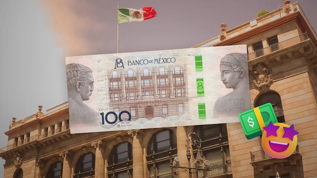 Así es el billete conmemorativo del centenario de Banxico
