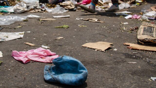 Desechos de cubrebocas