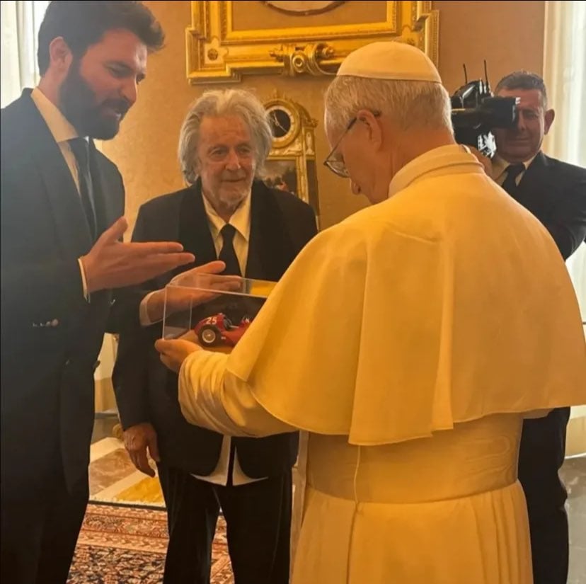 Al Pacino y el Papa León XIV