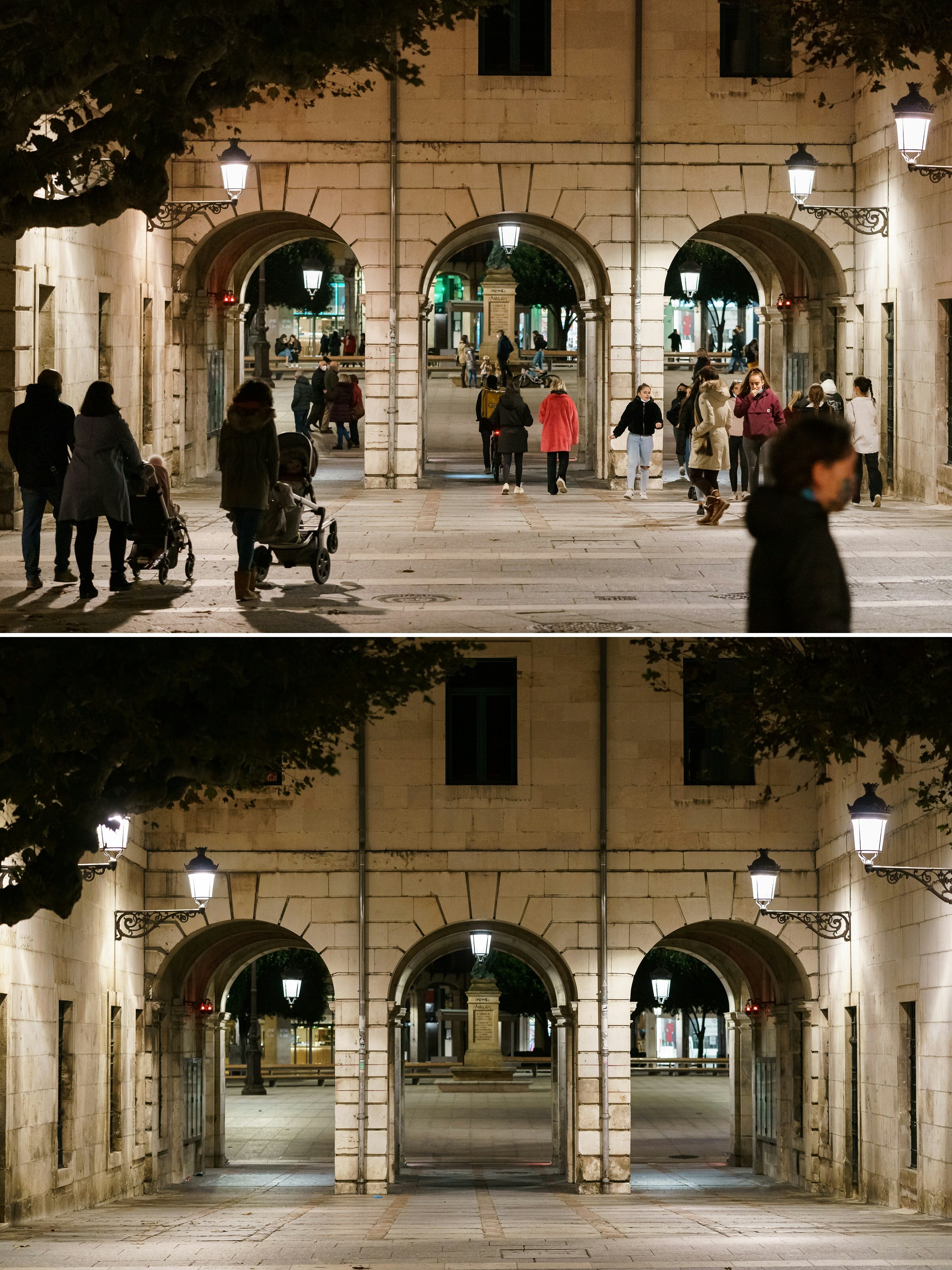 Toque de queda antes y después en León y Castilla