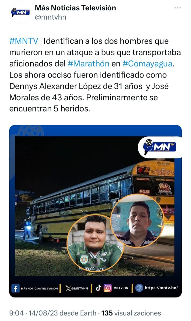 Violencia en el futbol de Honduras.
