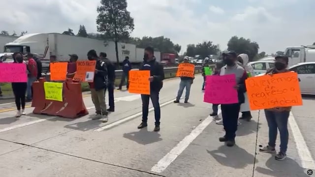 Bloqueo autopista México-Querétaro hoy 25 de agosto
