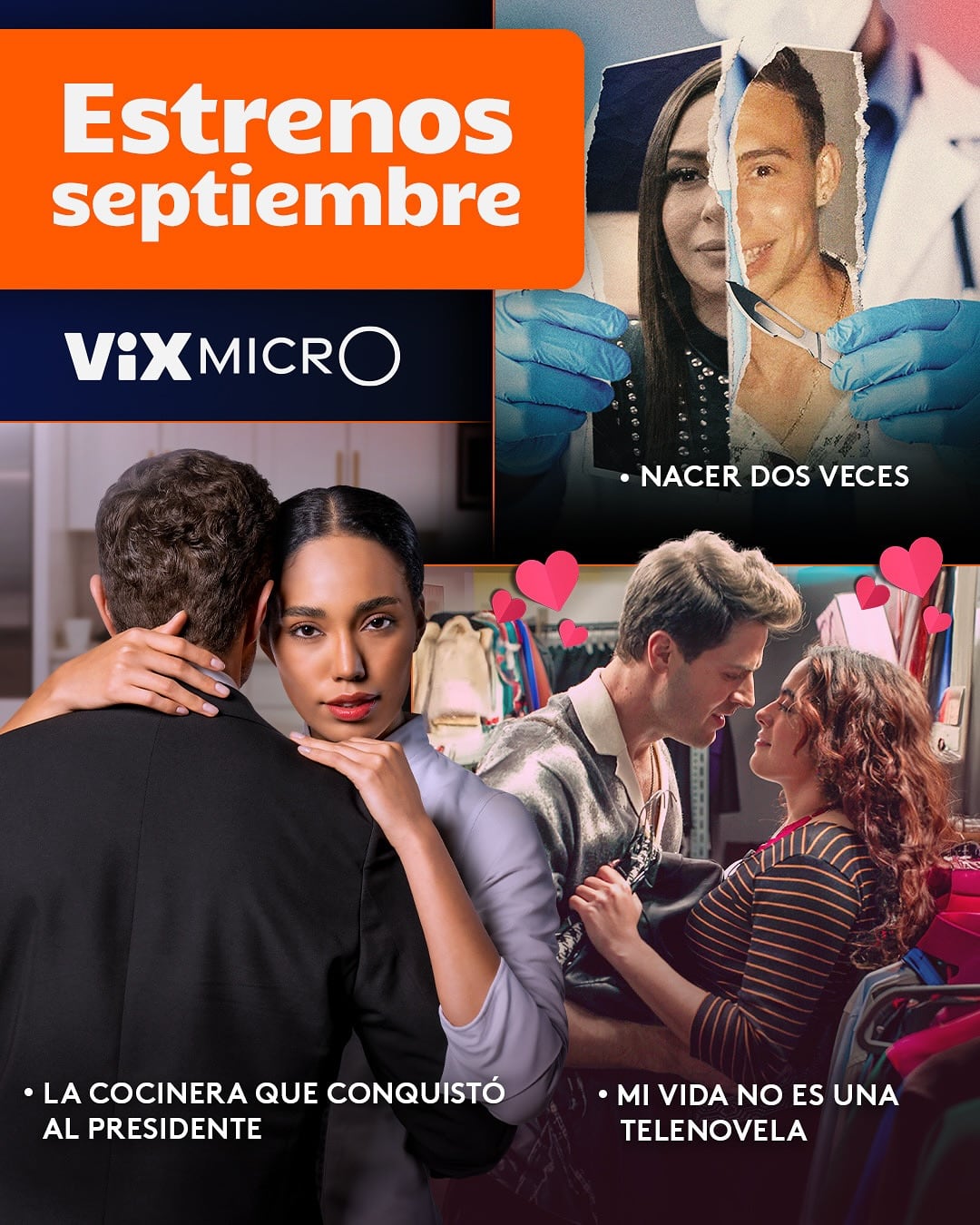 Estrenos de ViX MicrO en septiembre