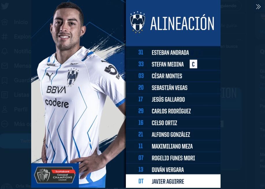 Alineaciones para el Cruz Azul vs Rayados