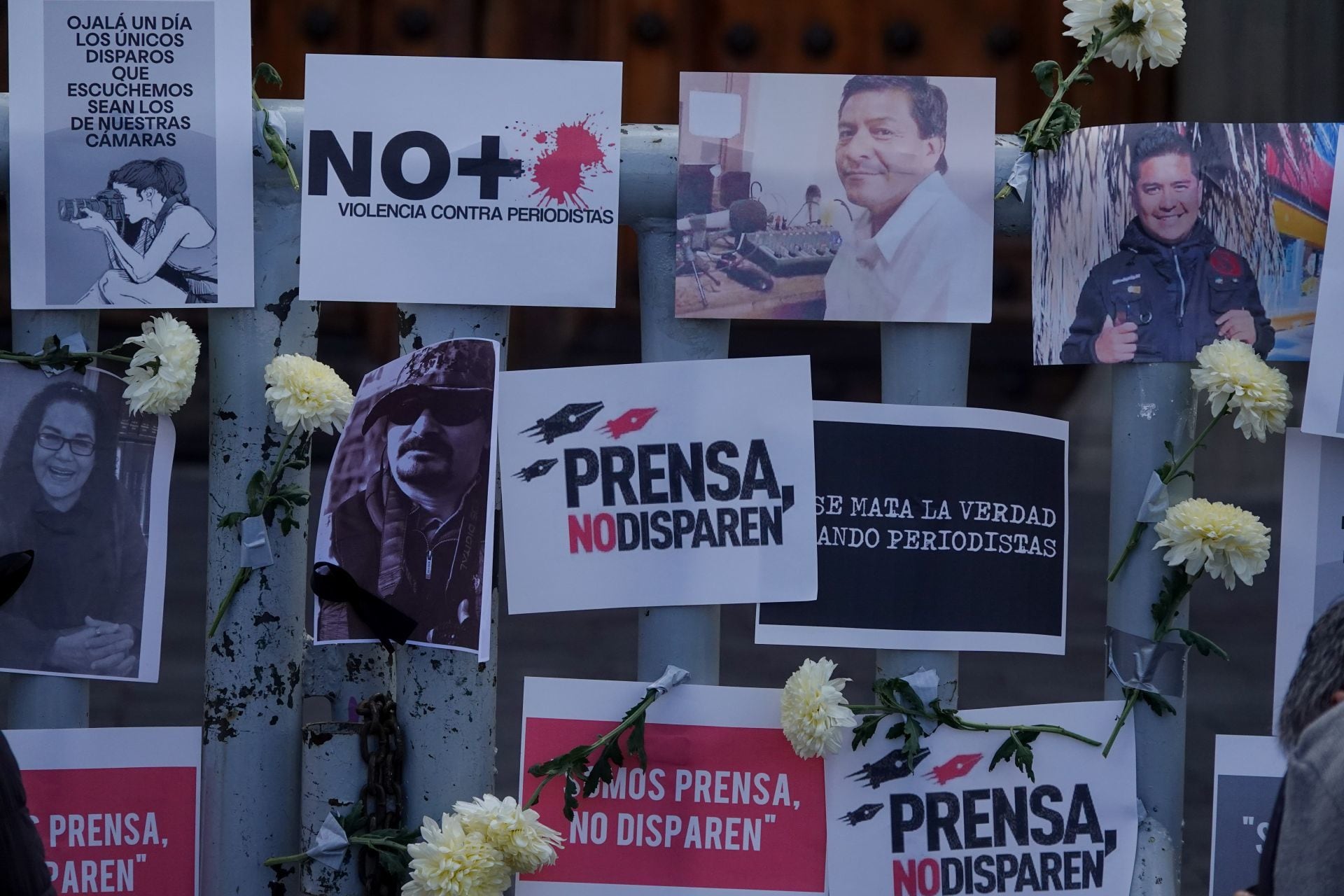 Protesta por asesinatos de periodistas
