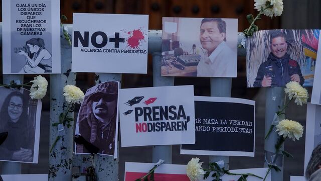 Protesta por asesinatos de periodistas