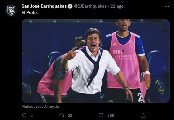 Matías Almeyda es DT del San José Earthquakes