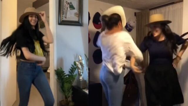 Usuarias de TikTok bailando 'El Ratón Vaquero'