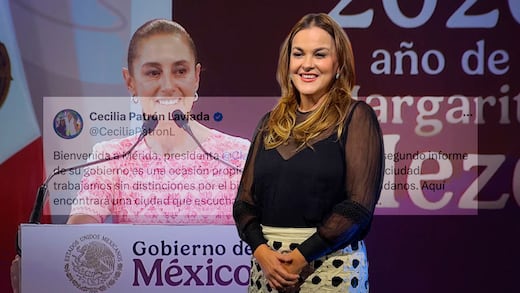 Cecilia Patrón da la bienvenida a Sheinbaum en Mérida por su gira del Segundo Informe