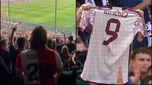 Afición del Feyenoord reconoce a Santiago Giménez