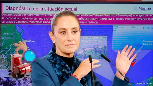 Sheinbaum mantiene grupo de expertos tras derrame en el Golfo de México