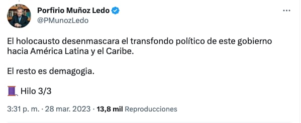Porfirio Muñoz Ledo acusa crimen de Estado en incendio en Ciudad Juárez