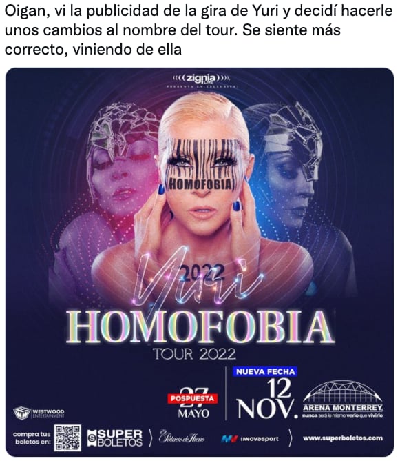 Usuarios atacan a Yuri por comentarios homofóbicos