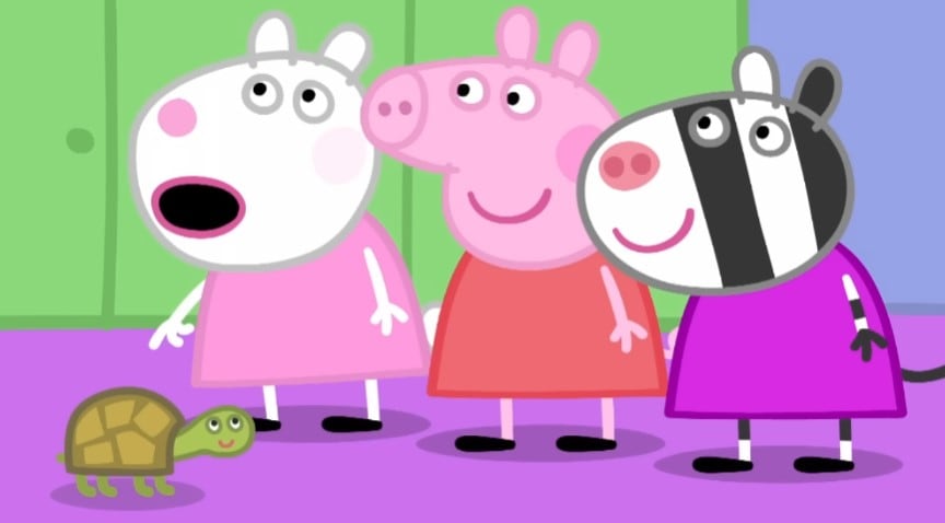 Peppa Pig aprende de tortugas