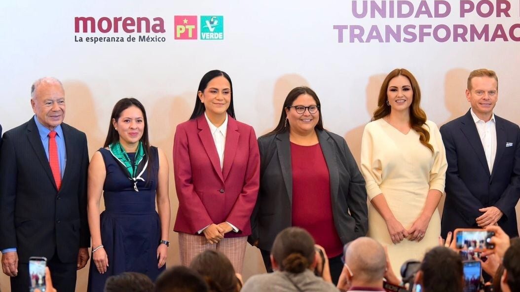 Geovanna Bañuelos celebra acuerdo de coalición entre PT, Morena y PVEM rumbo a 2027