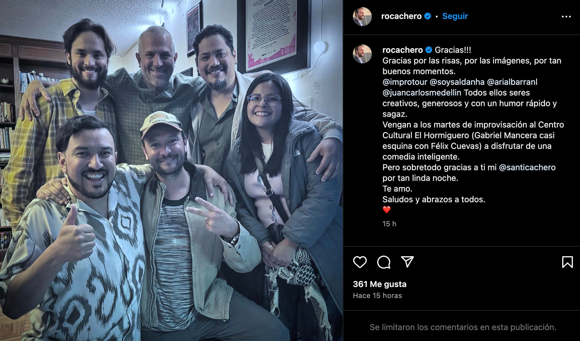 Rodrigo Chachero en Instagram
