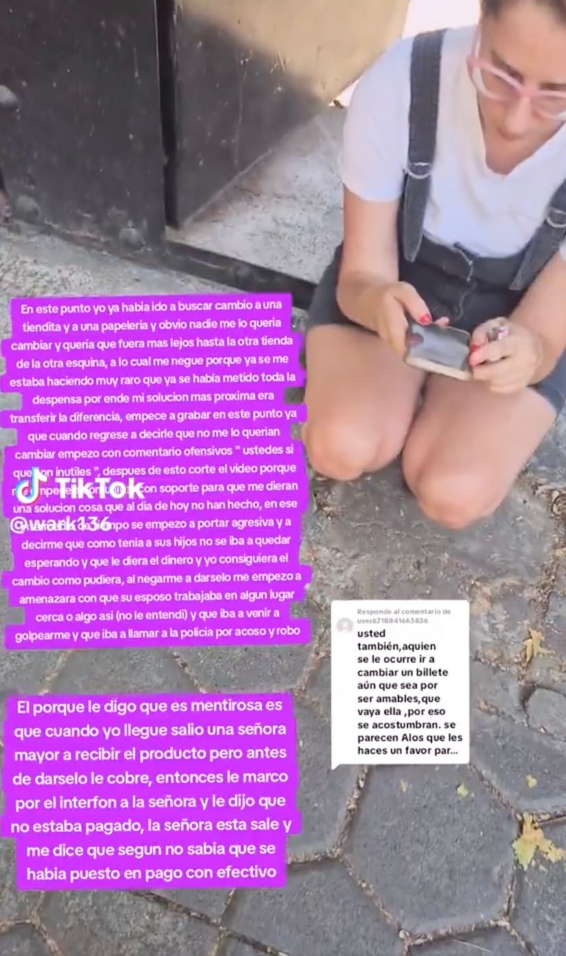 Lady Despensa se niega a pagar productos a repartidor de Rappi