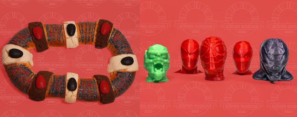 Rosca de reyes de Spiderman